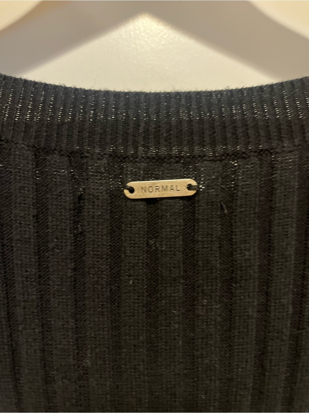 The Normal Brand Ava Ribbed Maxi Dress Black Medium - Picture 6 of 7